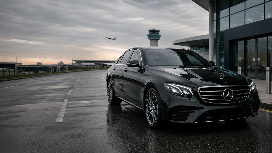 A25 Cars private airport transfer arriving at the terminal